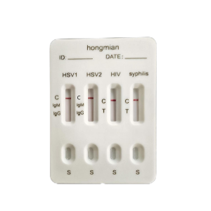 4in1 Herpes Simplex Virus Type 1/2 Syphilis HIV Detection IgM/IgG Rapid Test Kit