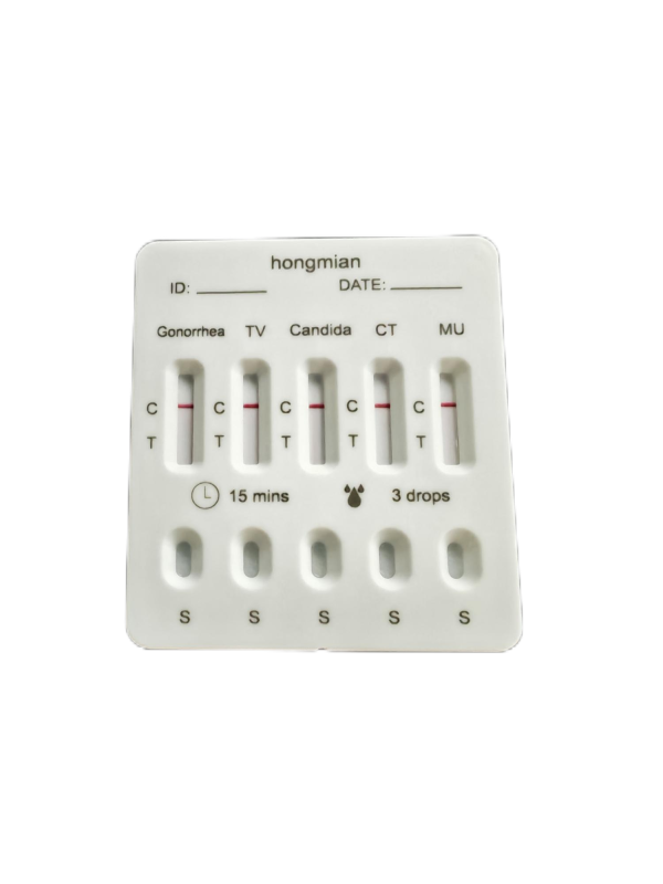 5-in-1 Antigen Detection Kit for Gonorrhea Trichomoniasis Candida Chlamydia Mycoplasma