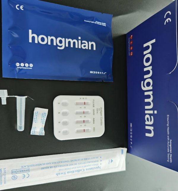 5-in-1 Detection Kit of COVID-19 Influenza A Influenza B RSV Adenovirus Antigens Custom