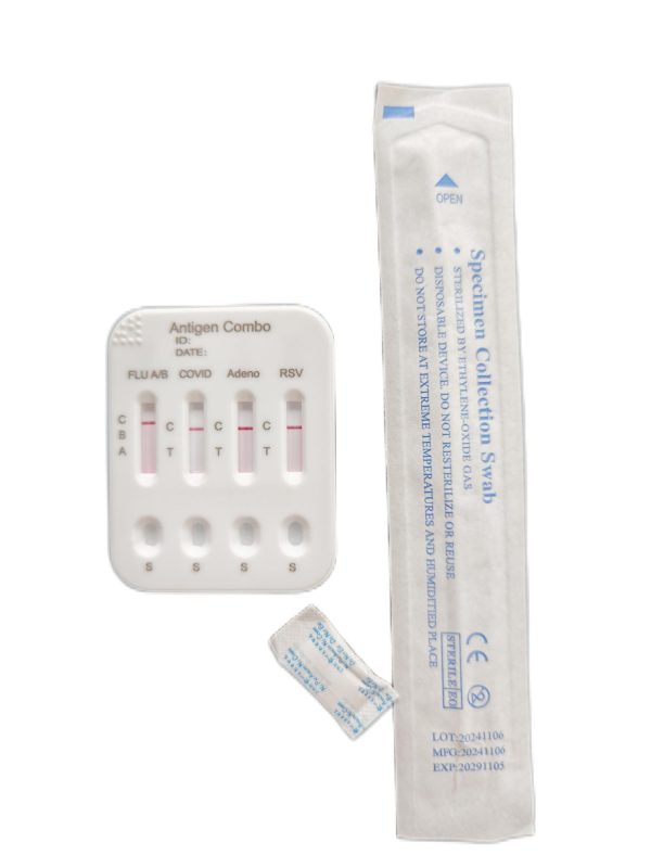 5-in-1 Detection Kit of COVID-19 Influenza A Influenza B RSV Adenovirus Antigens Custom